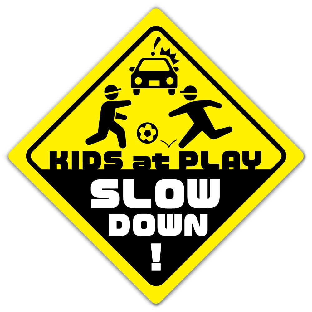 激レア 飛び出し注意 看板 極美品 2枚セット Amazon | SignStore 子ども飛び出し注意看板 20cm×20cm 黄色 アルミ