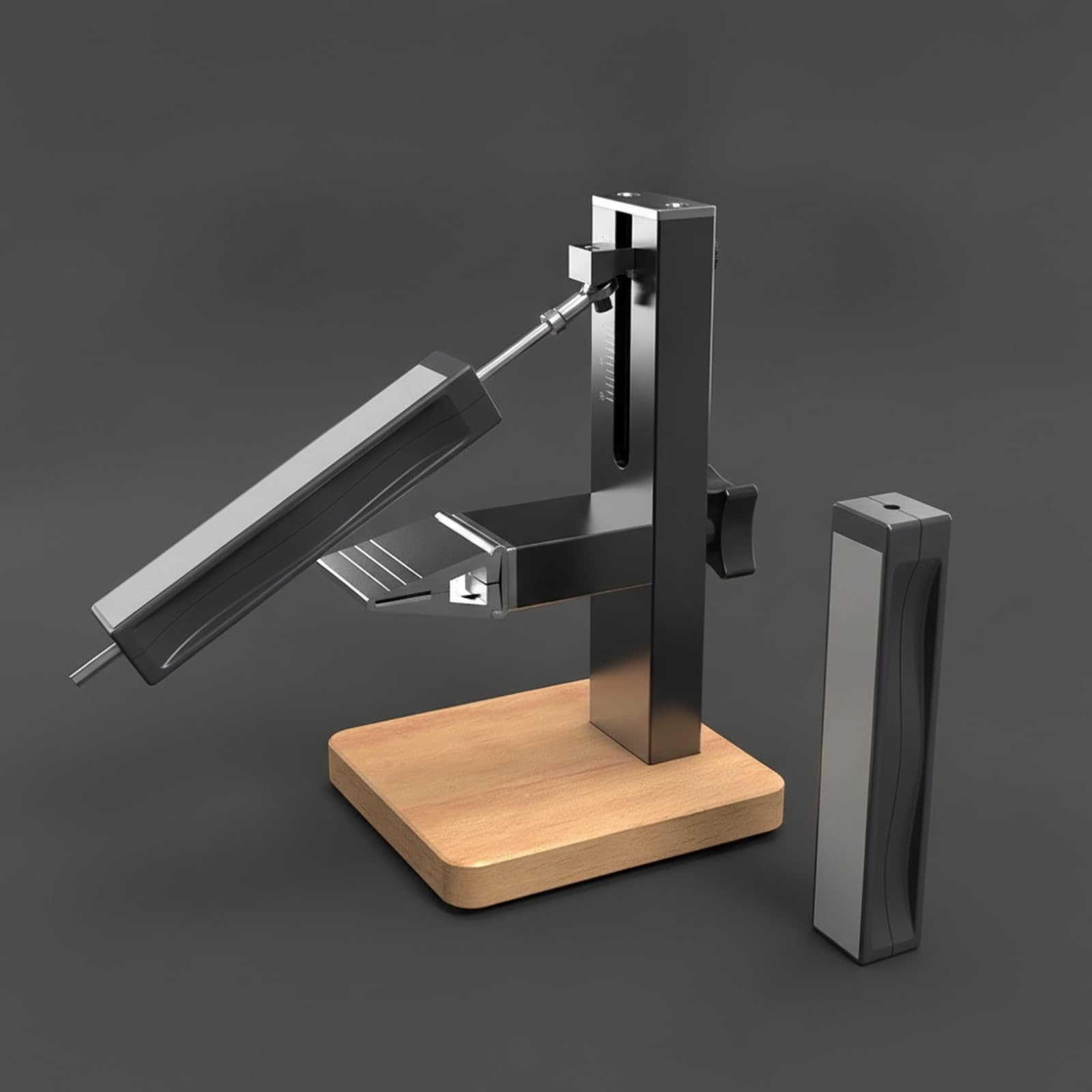 Afilador Profesional Cuchillos con Guía Ángulo Doble Mecanismo Cor con Pinza Cuchillos Ergonómico para Cocina, Taller