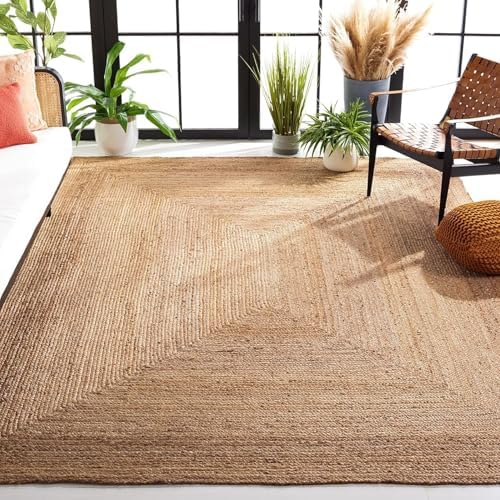 KEMA Jute Braided Area Rug, 8x10 Feet (96x120 Inches) - Rustic Vi...