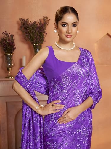 Image of Garden Vareli Art Silk Floral Print Saree