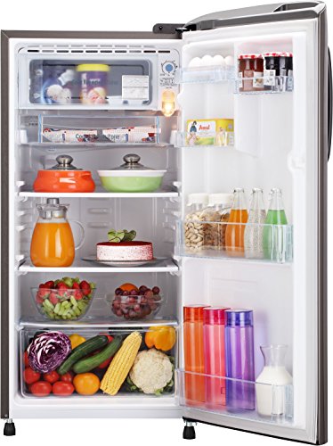 Image of LG 190 L 4 Star Inverter Direct Cool Single Door Refrigerator(GL-B201APZY, Shiny Steel)