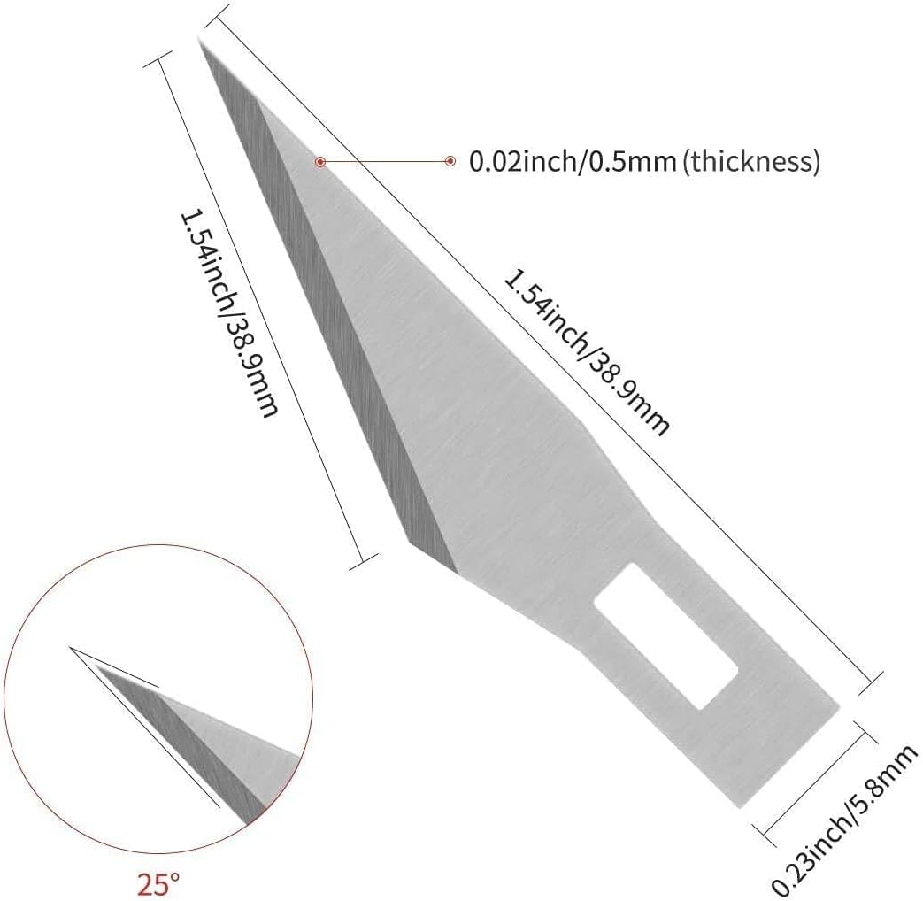 DIYSELF 150 PCS Hobby Knife Blades, High Carbon Steel #11 Refill Craft Art Blades Cutting Tool with Storage Case for Craft, Hobby, Scrapbooking, Stencil : Arts, Crafts & Sewing