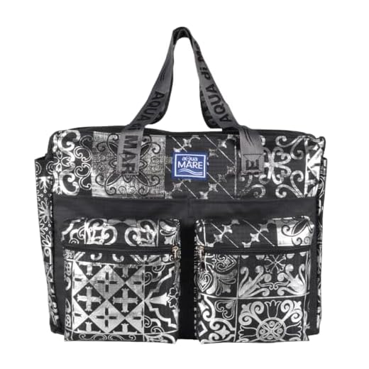 Aqua Di Mare 22756, Borsa Mare Donna, Nero, Taglia Unica