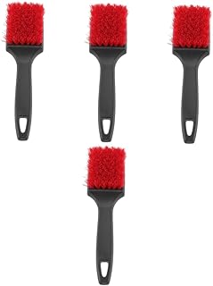 VICASKY Escova De Limpeza De Roda De Pneu De Automóvel 4 Unidades Escova De Pneu De Carro Escova De Roda De Carro Cabo Curto Escova De Roda Para Roda De Carro Escova De Pneu Para