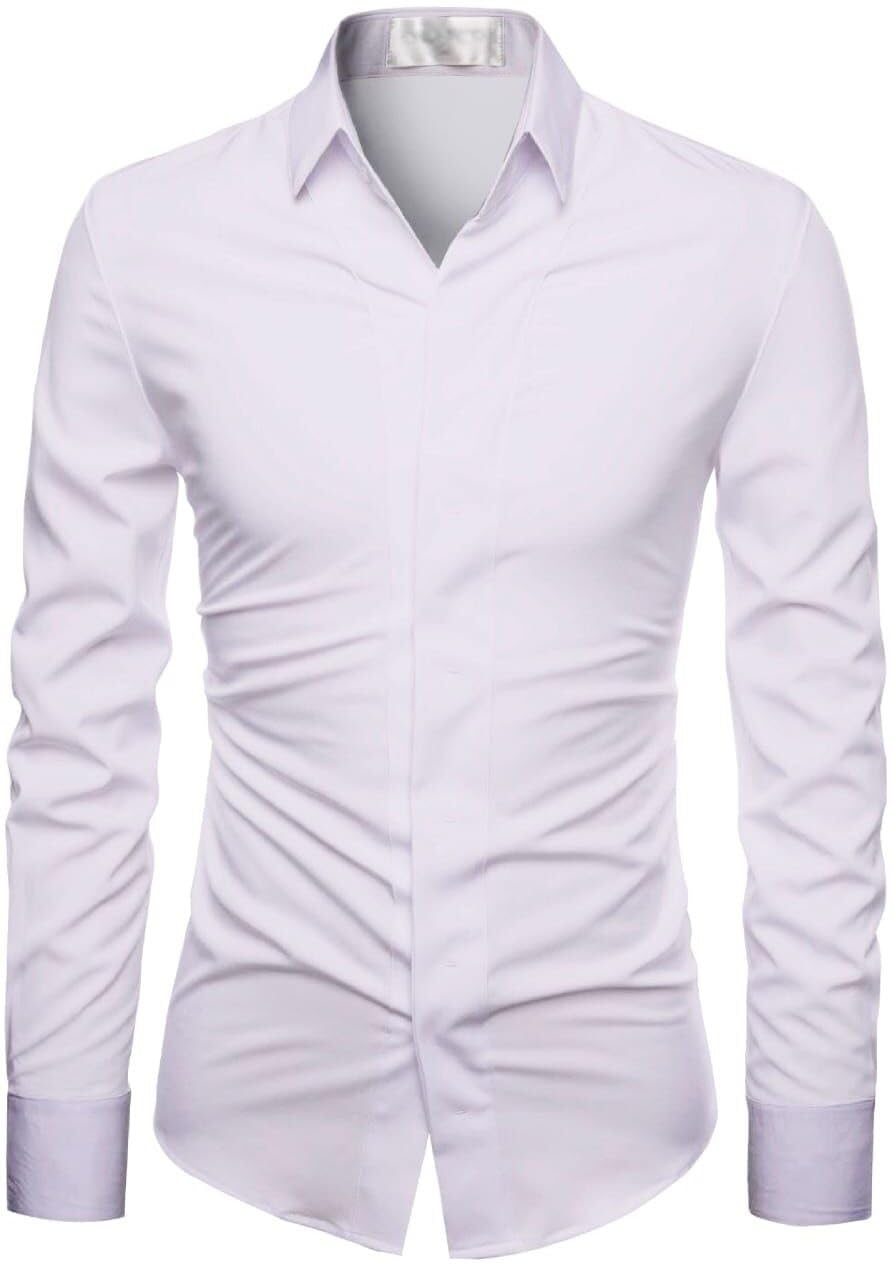 Polycotton Checkered Shirt Fabric (Unstitched) UShirtYWCEX PJE-White shirt fabric-1-picture-35