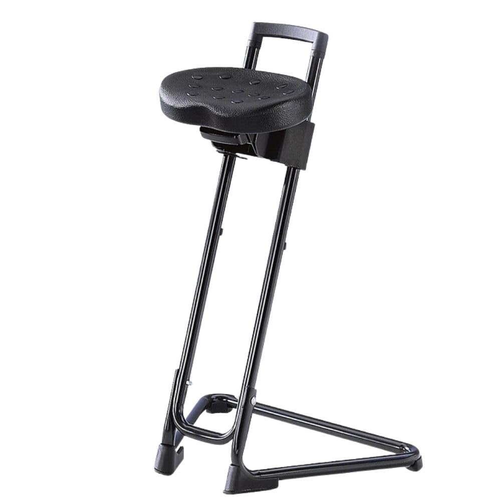 GALIZIA PRIME - Regginpiedi Sgabello Regolabile in Altezza Senza Ruote, Sgabello da Lavoro con Comodo Sedile in Poliuretano Spessore 6cm, Sgabelli per Professionisti