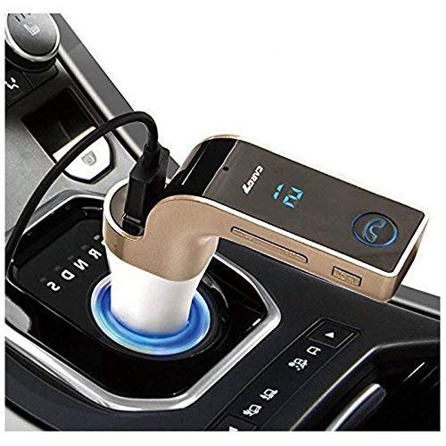 YS TRADERS Car G7 Bluetooth FM Transmitter with USB Flash Drives/TF