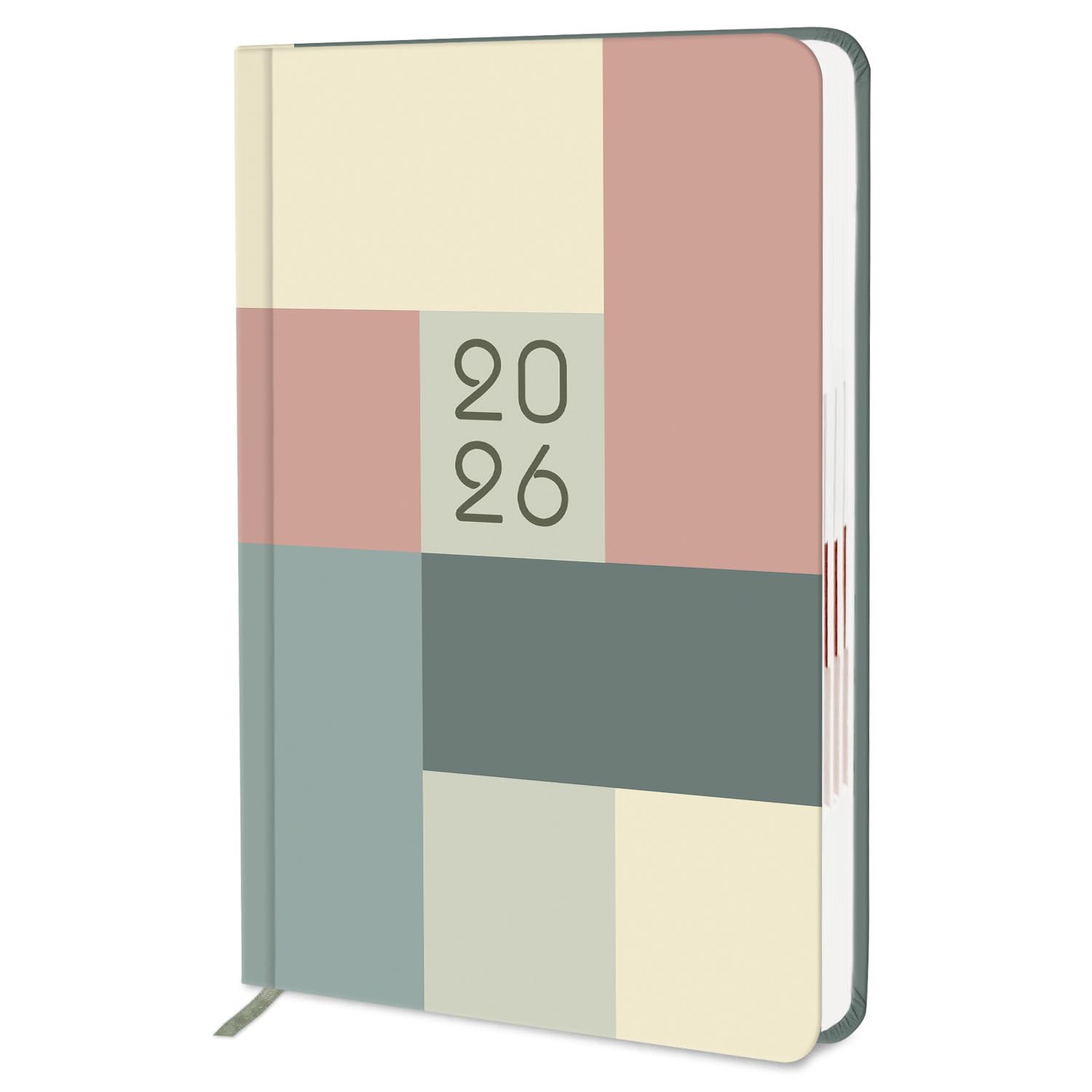 Jhingalala Diary 2026 - Pattern Design Printed Hard Bound Daily & Monthly Planner 2026 with Monthly Index Cut and Ribbon Bookmark | 1 Day to a Page Format | 365 Dates Office Diary For Men & Women | Size 21x15 cm-image-21