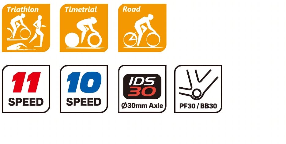 Amazon.com : SUGINO EXP110-601D W BB30 ST Chain Wheel Set