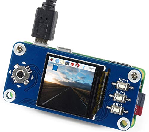 Image of waveshare 1.3inch LCD Display HAT for Raspberry Pi 4B /3B+ /3B /2B /Zero /Zero W /Zero WH, IPS Screen 240x240 Pixels RGB, 65K Display Color with Embedded Controller Communicating via SPI Interface