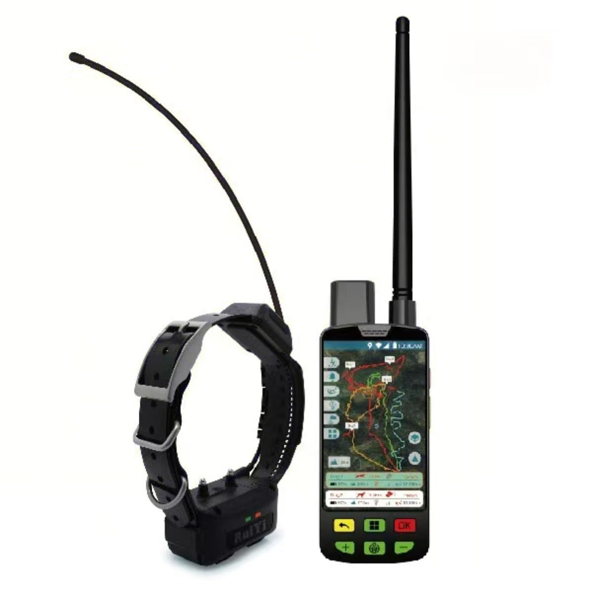 Rastreador de mascotas para perros de caza, collar de posicionamiento por satélite, collar de perro con rastreador GPS bajo el agua, 2 m, antena de alta frecuencia, adecuado para entusiastas de la