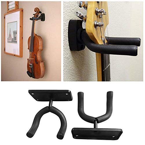KLOP256 Lot de 2 crochets pour guitare électrique en fer antidérapant, solide et anti-rayures, ukulélé mural… - Les Beatles, Paul McCartney, John Lennon, RIngo Starr, George Harrison KLOP256 Lot de 2 crochets pour guitare électrique en fer antidérapant, solide et anti-rayures, ukulélé mural… – Image 3