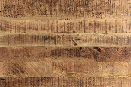 SAM Esstisch 220 x 100 cm Norina by Wolf Möbel, Mangoholz massiv, lackiert & naturfarben, Baumkantentisch mit U… – Bild 5