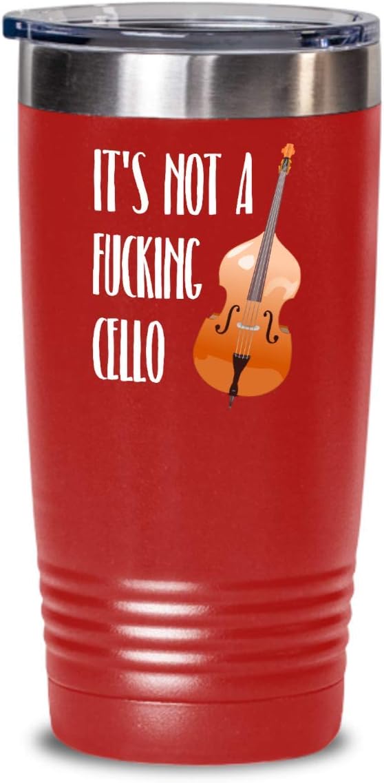 Upright Bass Gift - Double Bass Tumbler - Bass Player Gift - Bass Gifts - Not A Fucking Cello
