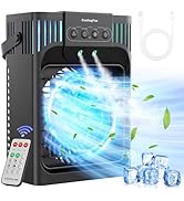FethFire Mobile Klimaanlage mit Fernbedienung,1200 ML Mini Luftkühler mit 3 Luftgeschwindigkeiten...