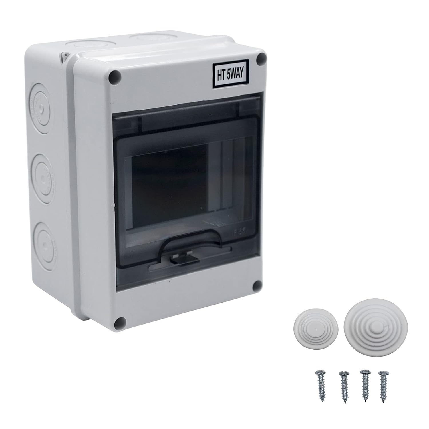 5 Way Consumer Unit DIN Rail Enclosure Box for RCD circuit breaker