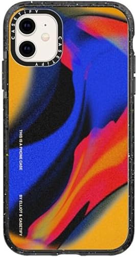 Vista 252 de CASETiFY Funda Impact para iPhone 11 - Moon Camping - Negro transparente