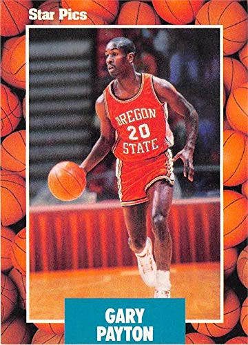 Gary Payton basketball card rookie (Oregon State University Beavers) 1990 Star Pics #21