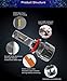 ALLA Lighting S-HCR 9005 9006 LED Bulbs Combo 10000Lms Xtremely Super Bright HB3 HB4 Replacement, 6000K ~ 6500K Xenon White (4 Packs, 2 Sets)