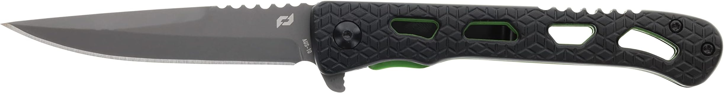 Lockdown Inert CLR Folder with Liner Lock, Aluminum Handle, 4.5" Blade, High Carbon Stainless Steel, For Hunting, Survival, and Everyday Carry