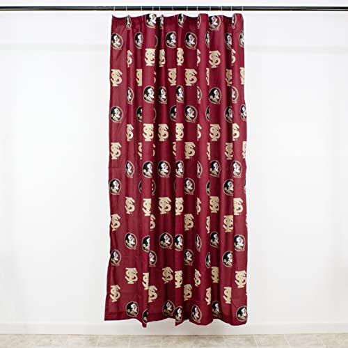 Image of College Covers Everything Comfy Florida State Seminoles Bright and Colorful Shower Curtain Cover 70 inch x 72 inch