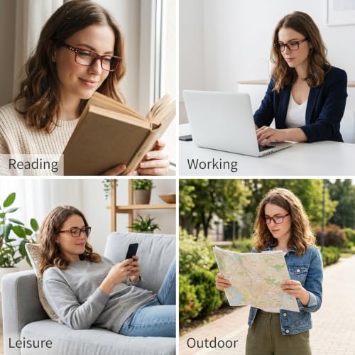 Image of Eyekepper Blue Light Reading Glasses Men Women 2.25, Tortoise 2 Pack