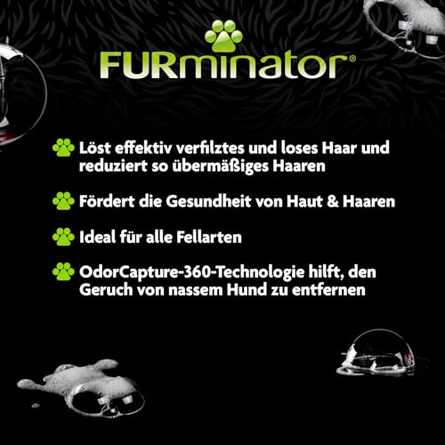 FURminator deShedding Hunde-Shampoo - Premium Shampoo für Hunde, löst effektiv lose Haare, 473 ml