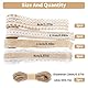 MIYUANGKJ Juteband mit Spitze 8 Rollen Juteband Natur Geschenkband Jute mit 2 Stück 10m Juteseil Leinwand-Spitzenband mit Weißer Bordüre Stoff für Weihnachten Hochzeit Party Zuhause Geschenkdekoration
