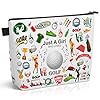 YESMET Golf Makeup Bag for Teens, Inspirational Canvas Golf Cosmetic Bag Pouch Accessories for Players Teams Stuff, Sport Party Favors Birthday Graduation Nurse Gifts for Her Girls Friends Women