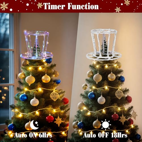 Sombrero decorativo para árbol de Navidad con luces LED a $4.99