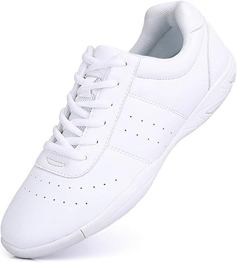 Cheer Shoes for Women White Cheerleading Athletic Dance Shoes Flats Girls Tennis Walking Sneakers