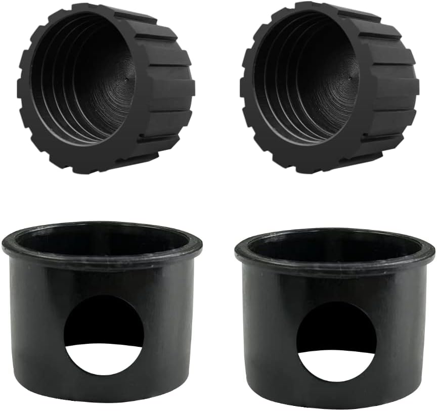 Adjustable Rubber Feet Cover and Black Plastic Sleeve