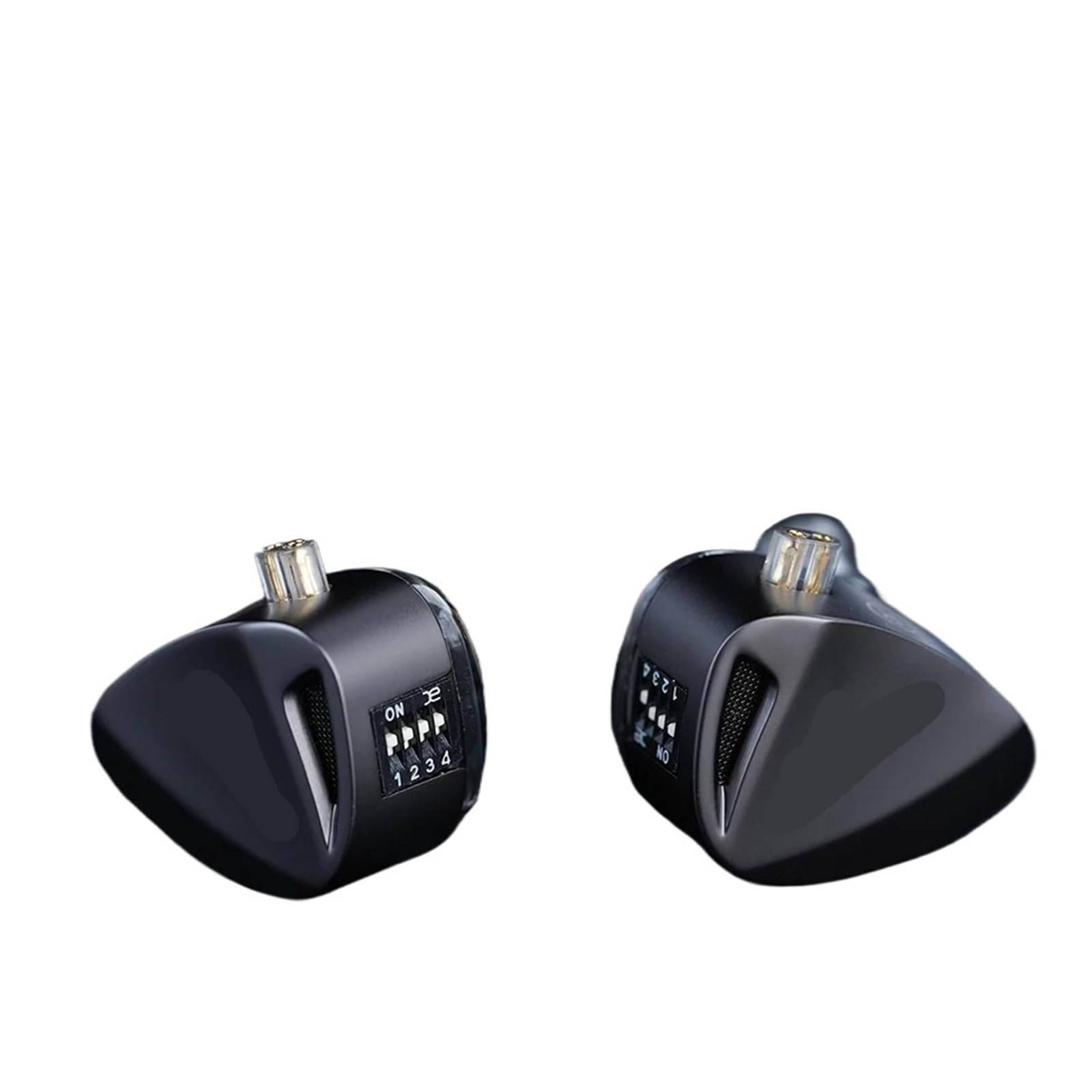 Auricolari con monitor in-ear dinamico a triplo driver Cuffie con cancellazione del rumore con auricolari HIFI for musica(Mic (Balanced(GS)
