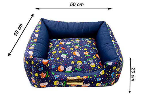 Cama Luxo Para Cachorro Luppet Pequeno Porte até 5kg Marinho M
