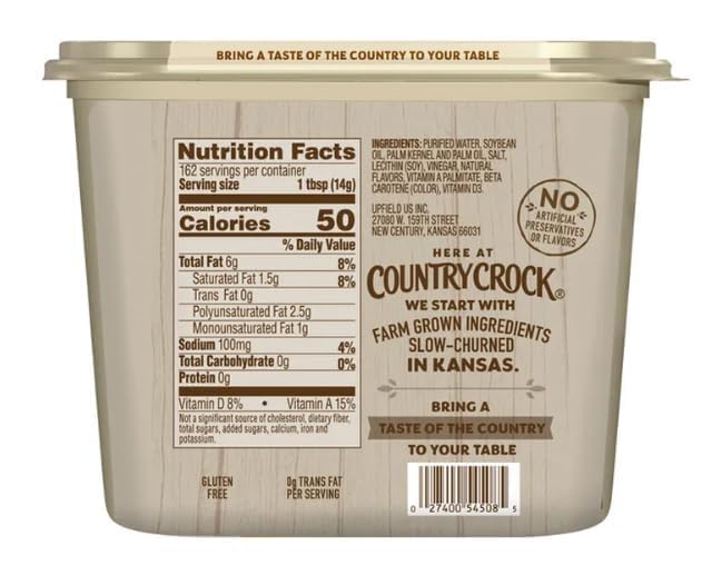 Generic Country Crock Vegetable Oil Spread Tub, Original 5 LB