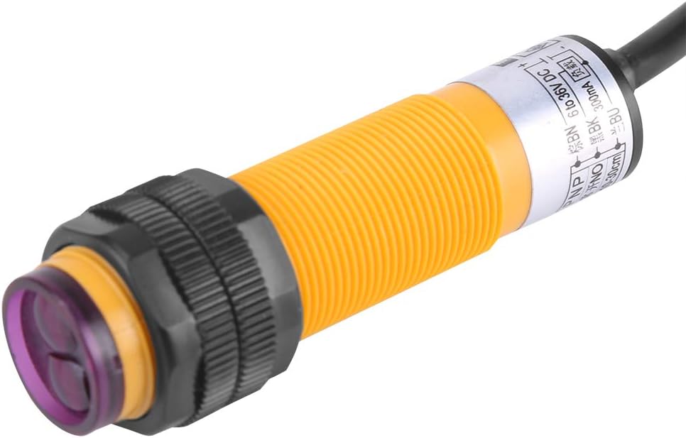 PNP Photoelectric Sensor, 6-36VDC 300mA 5-30cm, 3-Wire