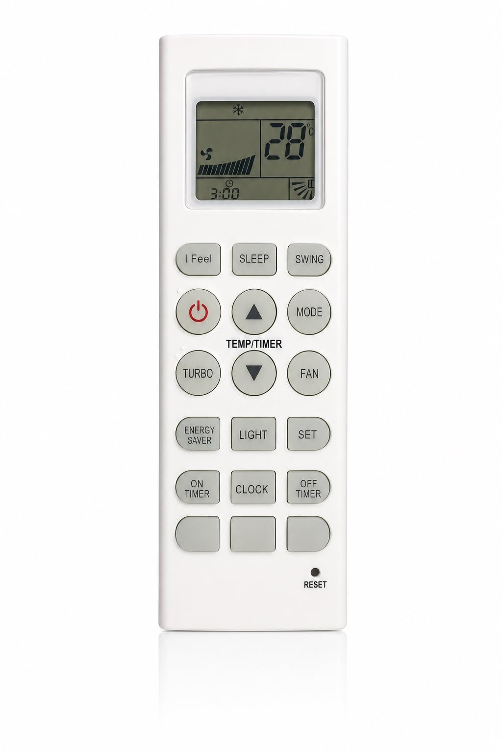 AC Remote Control Compatible with Lloyd Air Conditioner | I Feel Function, Turbo, Fan, Timer, Sleep Mode | Split & Window AC | White | RE36F-image-29