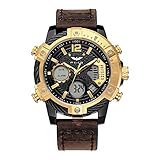 ⚽- Modische Uhr: Leuchtende Zeiger und das digitale LED-Display ist leicht zu Verletzungen im Dunkeln.