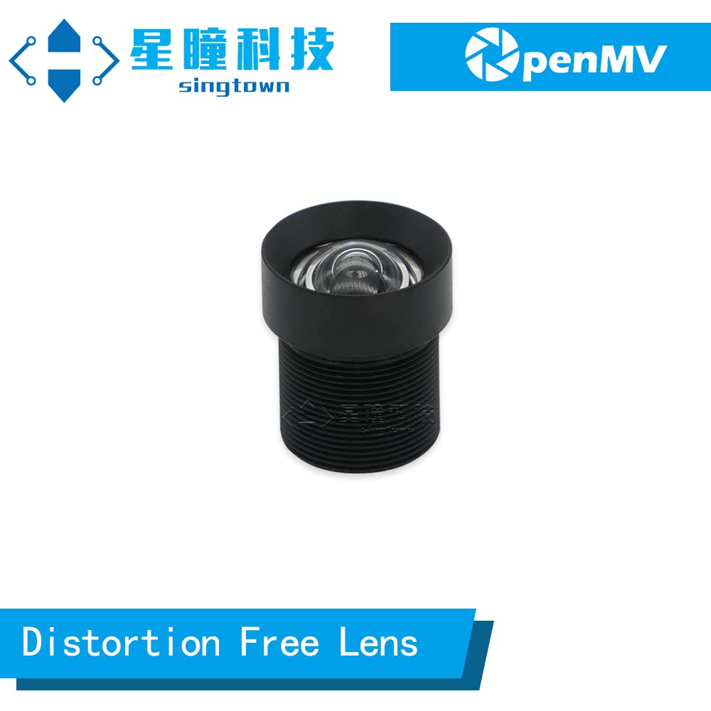 OpenMV Verzerrungsfreies Objektiv, 3,6 mm, M12, echte SingTown – für OpenMV4 Cam H7 / OpenMV4 Cam H7 Plus / OpenMV3 Cam M7