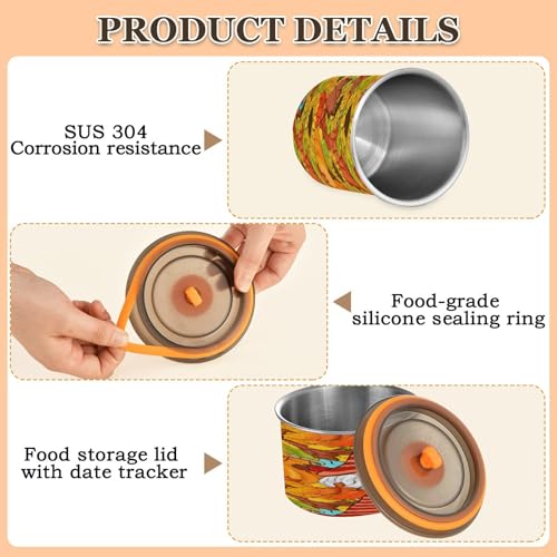 Contenedor hermético de acero inoxidable para café 17oz miniatura 4