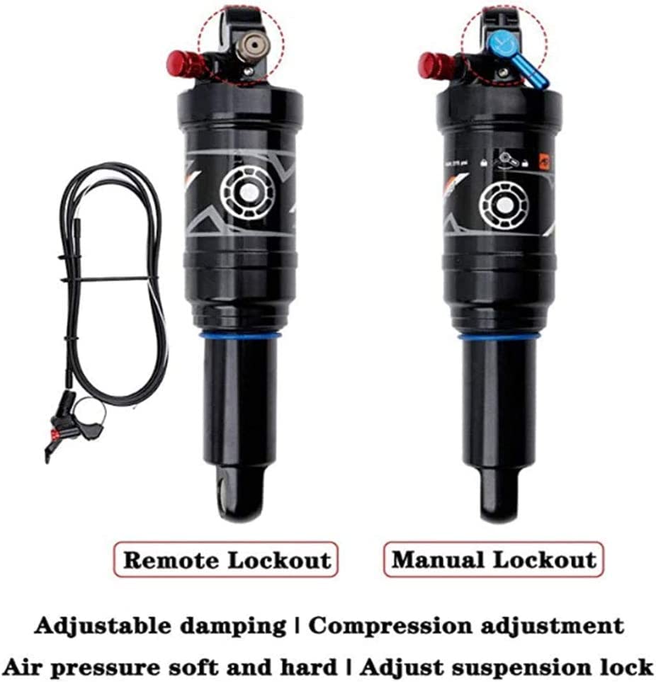 Mountainbike Stoßdämpfer Absorber Air Rear Shock - Rebound/Lock Out/Luftdruck einstellbar