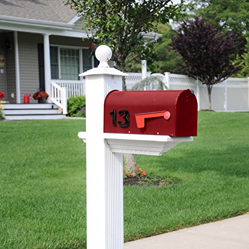 Vicloon Hausnummer, 2 in Schwarz Acryl Hausnummer,Höhe 7.5cm, Selbstklebende Haus-Nummer, für Tür, Briefkasten, Außen, Anti-Friktion, Wetterfest