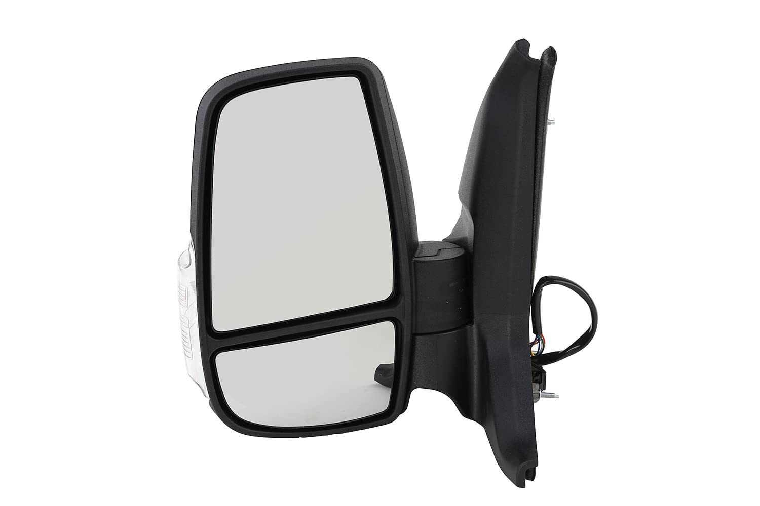 JOHNS 32 90 37-0 Espejo retrovisor convexo con espejo gran angular brazo corto de espejo izquierda Compatible con FORD Transit Mk7 Furgoneta V363, FCD, FDD Transit Mk7 Bus V363, FAD, FBD