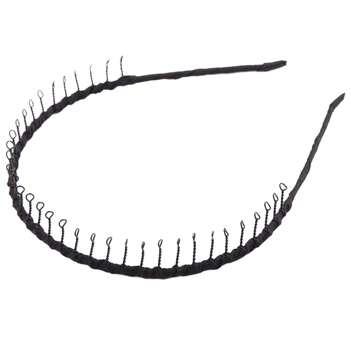 Amazon.com : SWT Black Metal toothed Sports Men Women Head Band sport  Hairband : Beauty & Personal Care