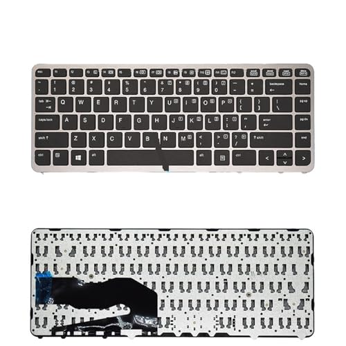 HP EliteBook 840 G1 G2 850 855 ZBook 14 731179-051 736654-051 �p���V�A��m�[�g�p�\�R���L�[�{�[�h(US Silver No Backlit)