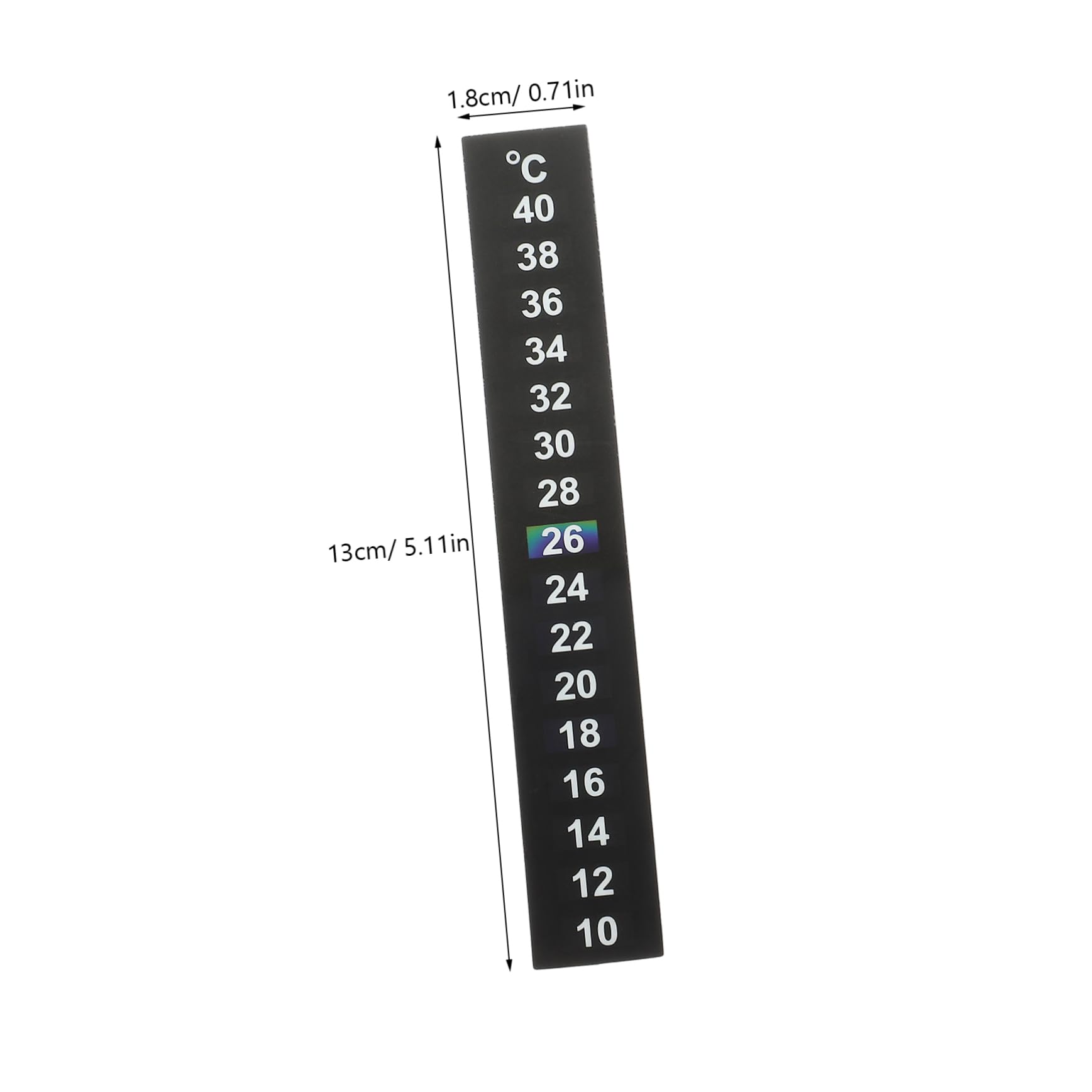 Housoutil 150stücke Flüssigkristall Thermometer Für Innenräume Farbwechsel Temperaturmessung Für Aquarien Terrarien Und Reptilienkästen Messbereich