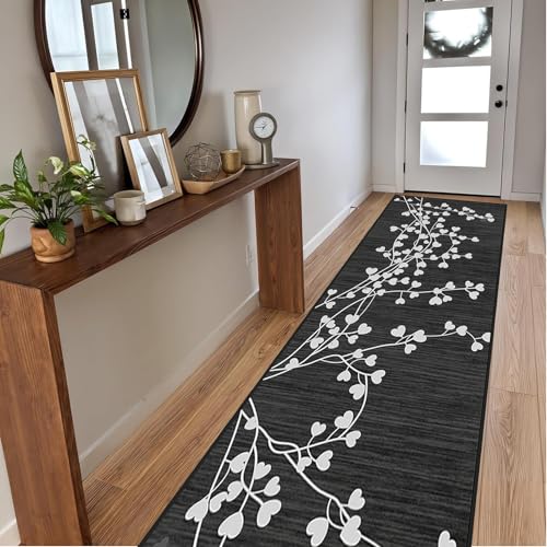 Alfombra larga para pasillo 40 x 320 cm lavable transitable con base TPR cocina 2