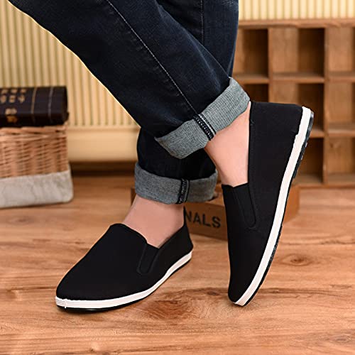 Slip on Sneaker for Men Casual Wide Width Knit Boat Loafers Breathable Driving Work Memory Foa𝐦 Walking Shoes2