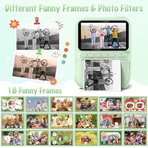 Kids Camera Instant Print, 3.0" HD 32MP 1080P Toddler Digital Camera — photo 5 of 6