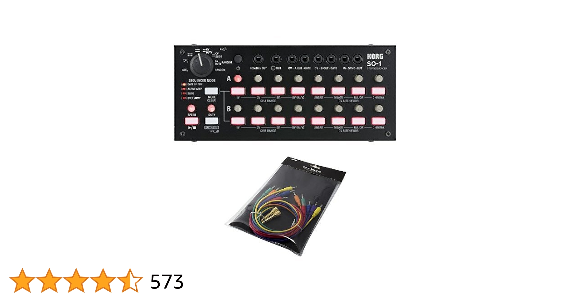 KORG SQ-1 シーケンサー&パッチケーブル SQ-CABLE-6 - PATCH CABLE for SQ-1 | KORG (Japan)